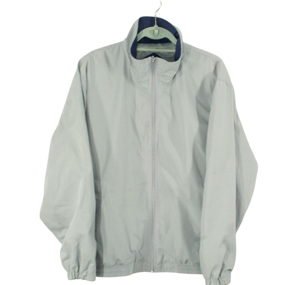 Giorgio Morandi Mens Gray Lightweight Lined Jacket Size L Quiet Luxury Modern